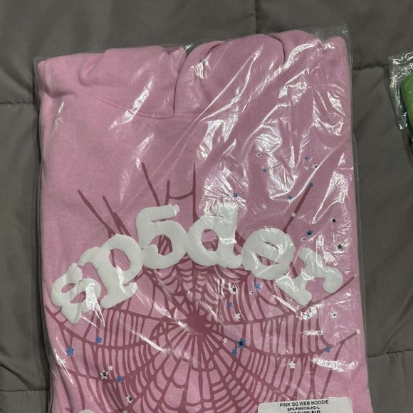 SP5DER OG WEB HOODIE "pink'